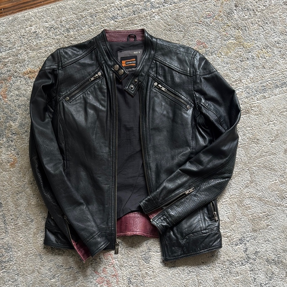 Men's Black Leather Jacket